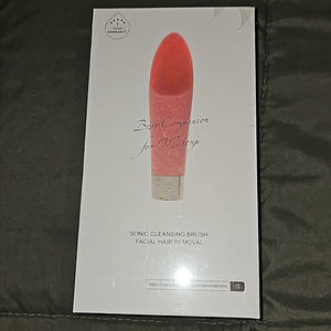 Sonic cleansing brush facial hair removal
